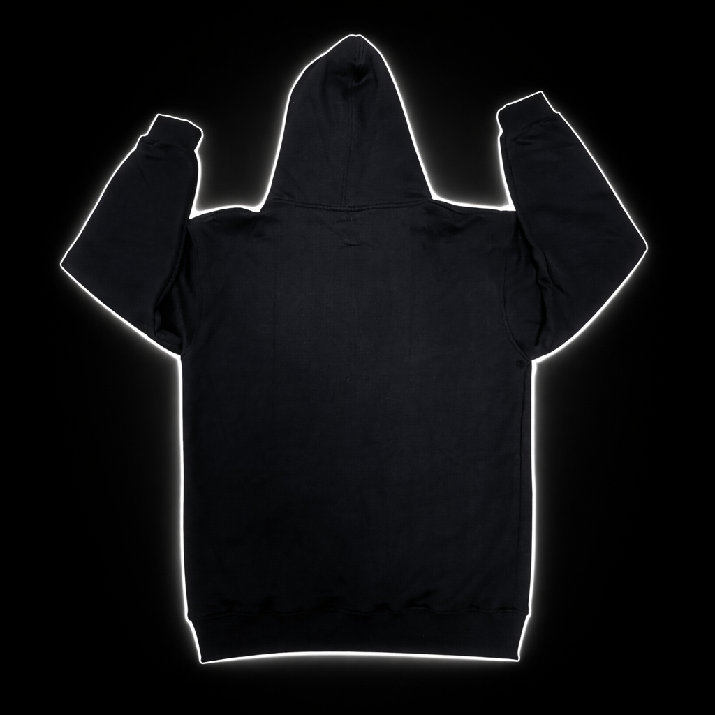 BLACK I ZIP UP HOODIE