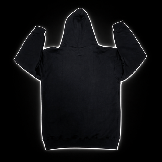 BLACK I ZIP UP HOODIE