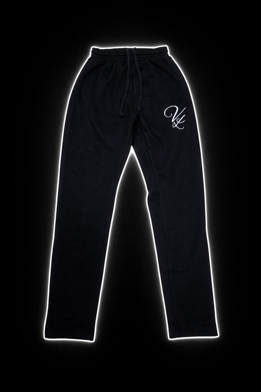 BLACK I FLARED JOGGERS